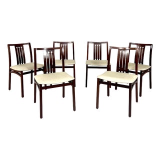 Mid-Century Modern Dining Chairs, Italy, 1960s, Set of 6 For Sale