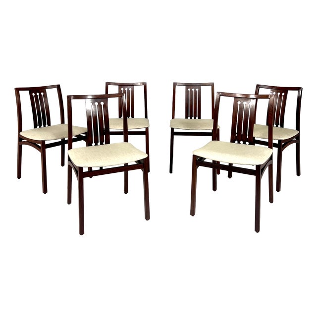 Mid-Century Modern Dining Chairs, Italy, 1960s, Set of 6 For Sale