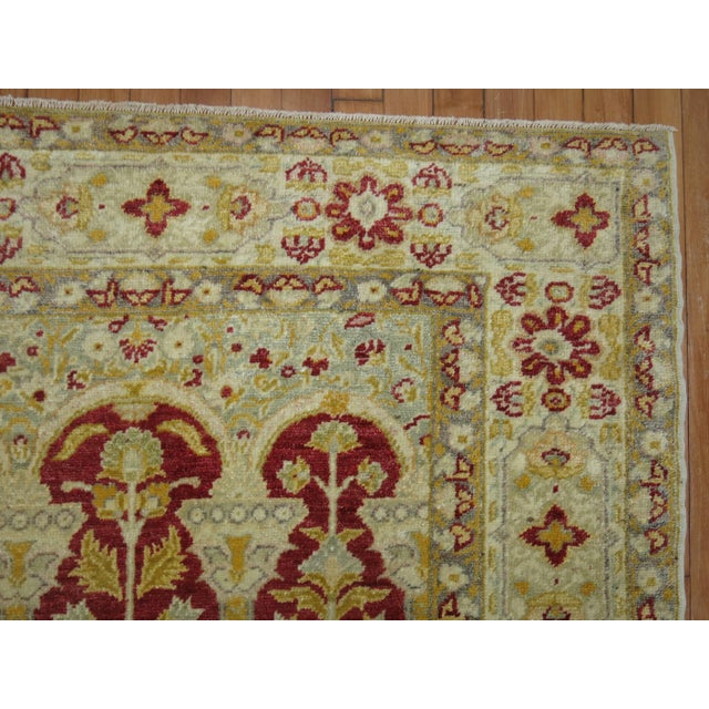 Antique Turkish Sivas rug with an elegant formal prayer motif design in deep red. We like it as a wall piece too, circa...