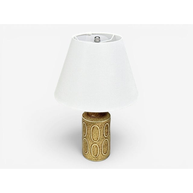 1960s Desiree Stentöj, Table Lamp, Brown Stoneware For Sale - Image 4 of 9