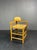 Mid-Century Modern Postmodern Brutalist Dutch Oak Corner Chair with Rush Seat, 1970s For Sale - Image 3 of 18