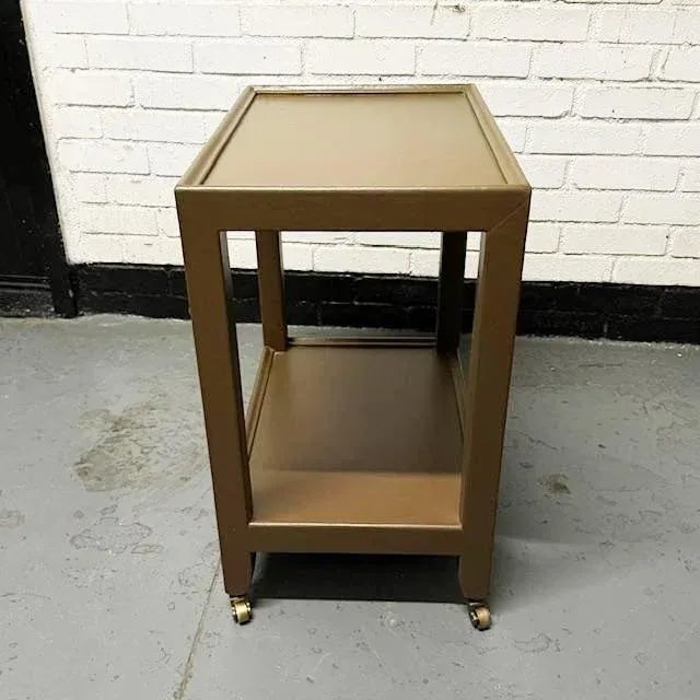 Brown Karl Springer Telephone “ Duchess” Table For Sale - Image 8 of 12