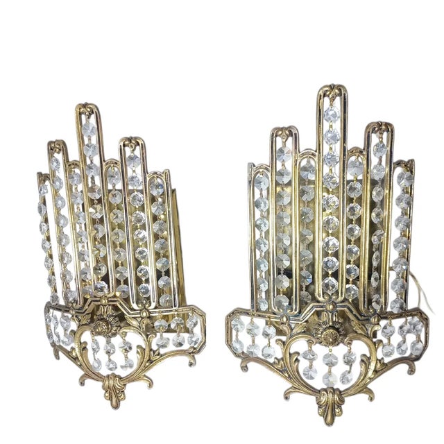 Art Deco Lamps by Ernst Palme for Palwa, 1950s, Set of 2 For Sale - Image 3 of 6