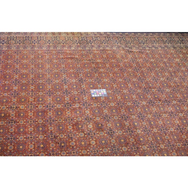 Antique Persian Kashan Rug 7'10" X 10’8” For Sale - Image 10 of 10