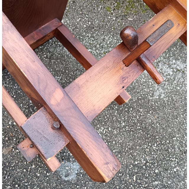 Wood Brutalist Coffee Table, 1970s For Sale - Image 7 of 15