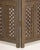 Syrian Palm Tree Motif Four Panel Brass Clad Screen For Sale In New York - Image 6 of 10