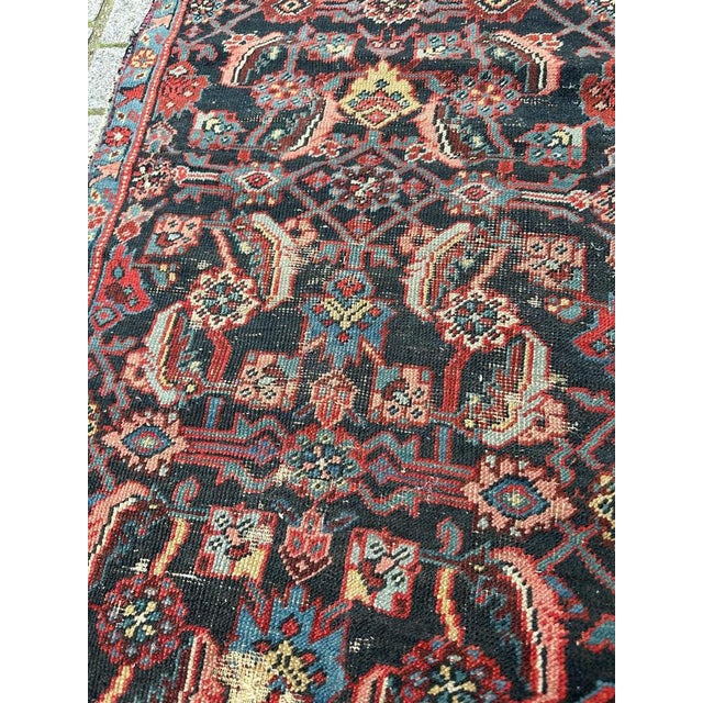 Small Antique Malayer Fragment Rug For Sale - Image 11 of 18