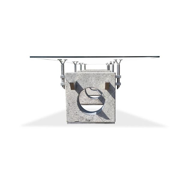 Vintage Brutalist Concrete Dining Table, 1970s For Sale - Image 15 of 18