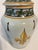 Antique French Faience Desvres Lidded Jar With Breton & Fluer De Lys For Sale - Image 9 of 10