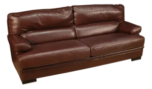 Large Vintage Italian Sofa in Leather, 1980