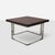Walnut & Chrome Coffee Table United States, 2013 A solid square walnut top on a chromed steel base. A modern construction...