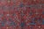 One-of-a-Kind Antique Persian Tehran Botanic Red, Blue Handmade Wool Rug For Sale In New York - Image 6 of 9