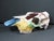 Folk Art 1980s Hand-Painted Bovine Skull Sculpture in Southwestern Folk Art Style For Sale - Image 3 of 10