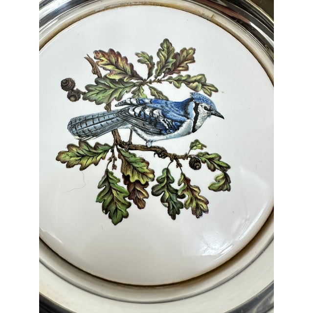 Vintage Sheridan Silver Plated Coasters For Sale - Image 9 of 9