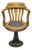 Antique Jb Van Sciver Oak Wood Swivel Ship Captains Courthouse Bankers Arm Chair For Sale