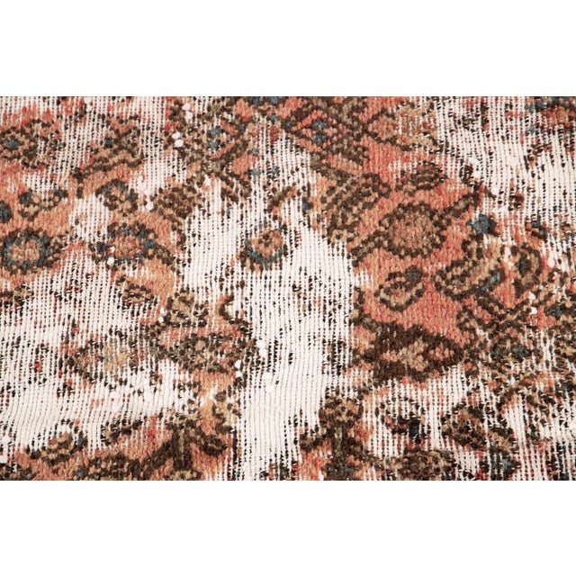 Textile Early 20th Century Vintage Distressed Wool Rug For Sale - Image 7 of 8