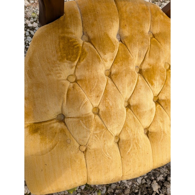 Mid Century Kimball Vintage Four Victorian Balloon Back Chairs For Sale - Image 16 of 18