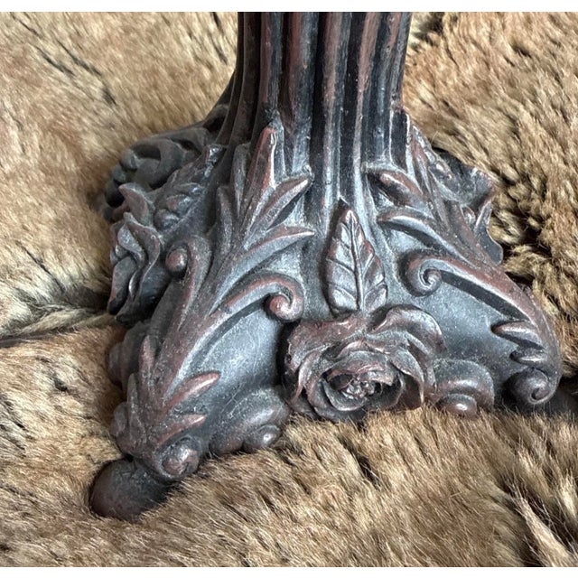 Metal Vintage /Antique Cheyenne Company Art Nouveau Style Reproduction Lamp 19.5" Tall For Sale - Image 7 of 13