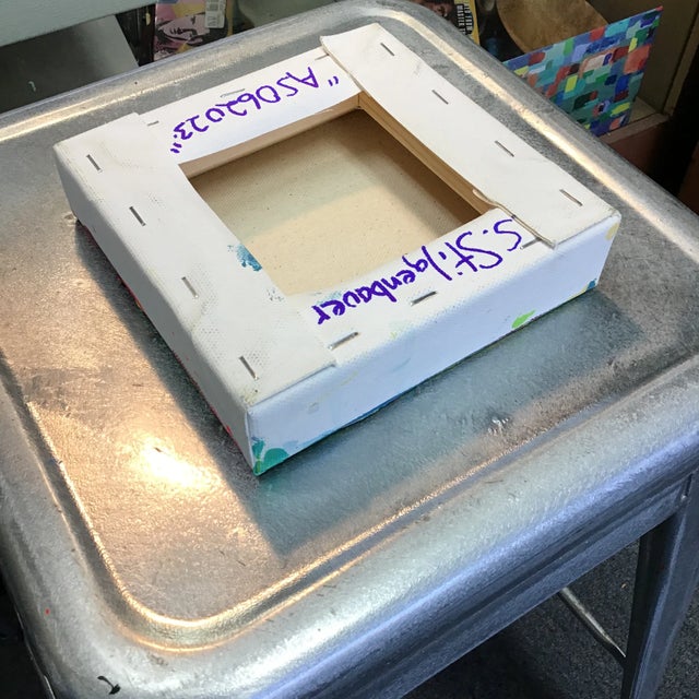 Contemporary “AS062023” Contemporary Abstract Acrylic Painting on Stretched Canvas For Sale - Image 3 of 3