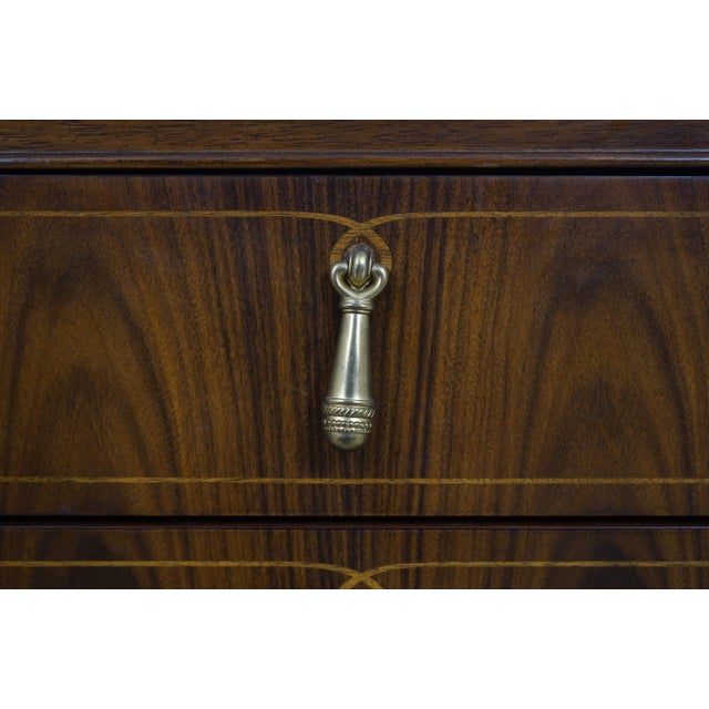 Brown American Drew Bob Mackie Mixed Wood Media Cabinet For Sale - Image 8 of 12