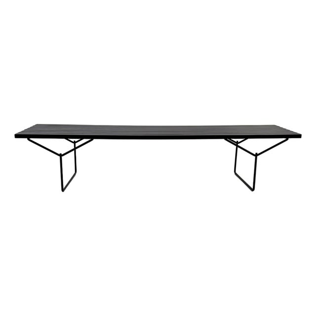 Slat Bench attributed to Harry Bertoia for Knoll International, 1960s For Sale
