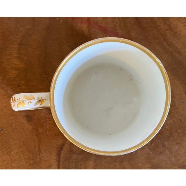 Antique Early 19th Century French Empire Paris Porcelain Coffee Cup or Can by Dihl Circa 1800 For Sale - Image 13 of 17