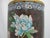 Metal Large Cloisonne Enamel Flower & Butterfly Vase or Umbrella Stand For Sale - Image 7 of 12