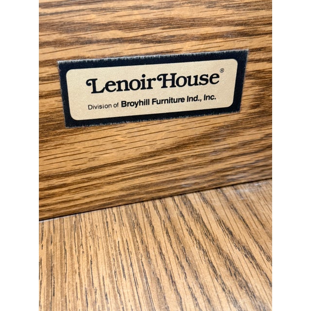 Vintage Lenoir House by Broyhill Faux Bamboo High Chest Dresser For Sale - Image 10 of 10