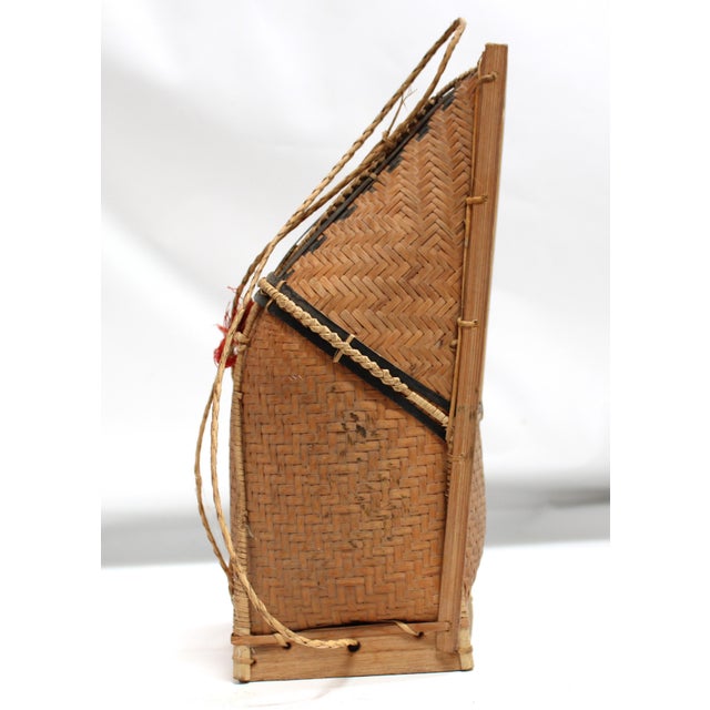Wicker Woven Basket A For Sale - Image 4 of 10
