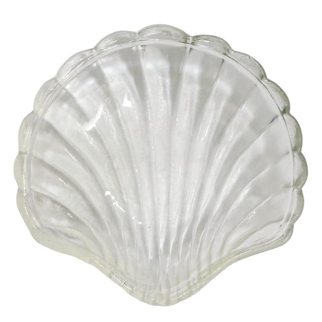 Mid 20th Century Vintage Silver-Plated Shell Butter Dish & Caviar Server With Spreader and Glass Liner For Sale - Image 5 of 10