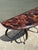 This stunning demi-lune console table by Maitland-Smith is a masterpiece of late 20th-century luxury and artisanal...