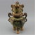 Asian Tea-Dust Glazed Tripod Incense Burner With Pierced Lid For Sale - Image 3 of 5
