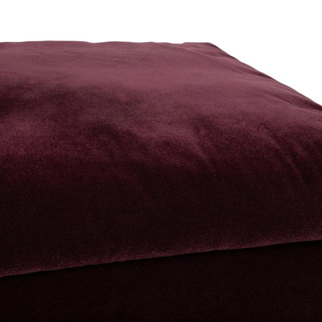 Embrace Stool in Fabric, Chrome, Velour and Velvet in Purple by Brühl For Sale - Image 4 of 9
