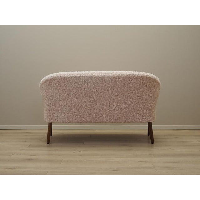 Wood Danish Cream Sofa, 1970s For Sale - Image 7 of 16