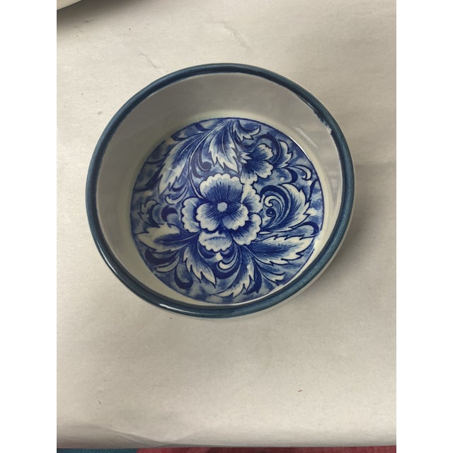 1980s 1980s Blue and White Crudités Platter For Sale - Image 5 of 9