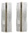 Chromed Murano Glass Wall Sconces by Simoeng, Set of 2 For Sale