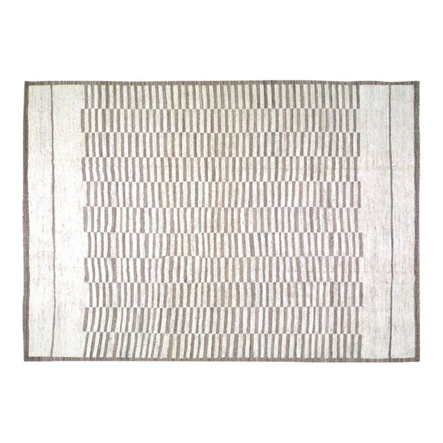 Moroccan Azilal Hand Knotted Wool Rug,10'3"X14'5" For Sale