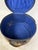 Antique Hat Box in Blue-Lined Cardboard and Leather, 1890s For Sale - Image 9 of 16