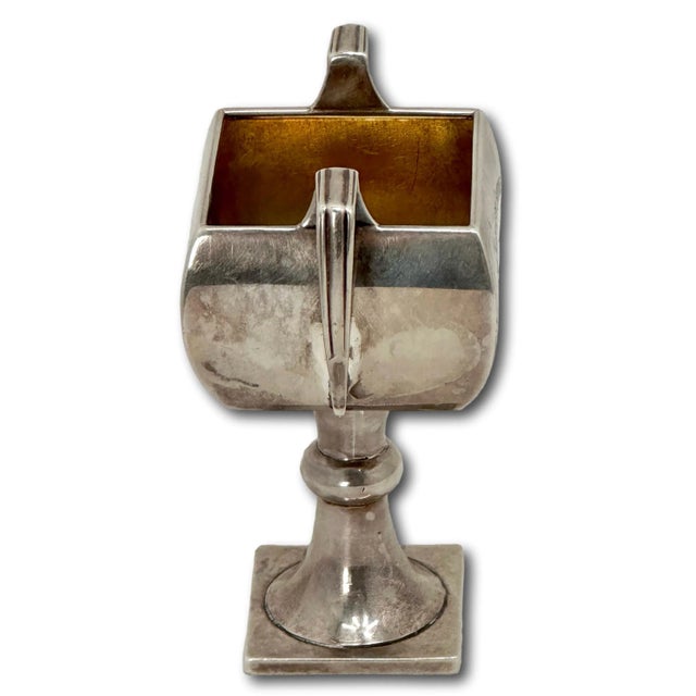 Metal Antique 1877 London England Sterling Silver Trophy Cup With 1949 Mixed Foursomes Tennis Championship Presentation Engraving For Sale - Image 7 of 12