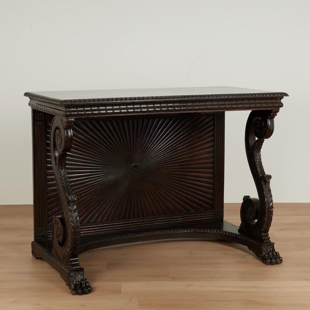 English Pair of Antique Anglo Indian Rosewood Console Tables For Sale - Image 3 of 18