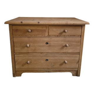 Antique Rustic Pine Chest of Drawers, 1890s For Sale