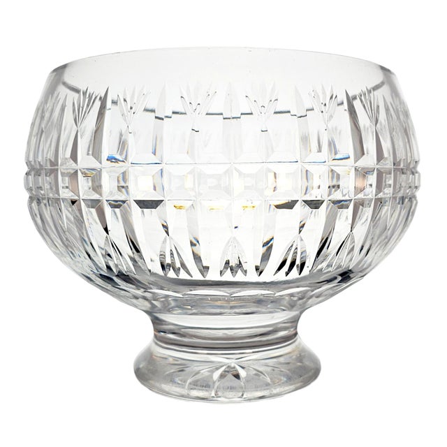 Late 20th Century Late 20th Century Waterford Crystal Heavy Cut Footed Centerpiece Bowl For Sale - Image 5 of 12