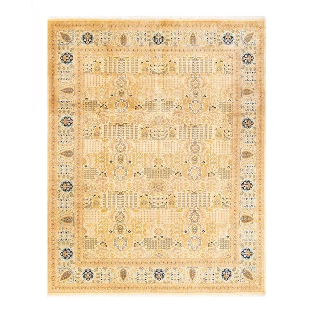 Ivory Mogul, One-of-a-Kind Hand-Knotted Area Rug in Ivory, 8' 0" x 10' 4" For Sale - Image 8 of 8