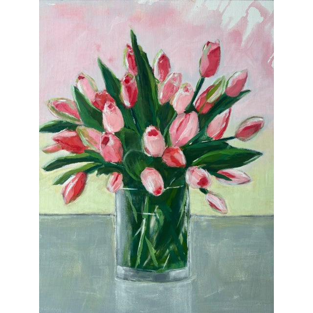 "Forever Spring" Original Floral Still Life Acrylic Painting by Linda McDonough For Sale
