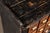 Wood Early 20th Century Wooden 14 Drawer Rolling Shop Cabinet in Distressed Black For Sale - Image 7 of 10