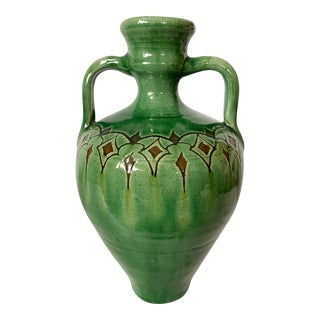 Vintage Green Vase by Góngora Urbedo For Sale