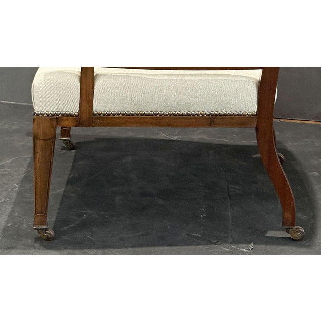 Early 19th Century English Vernacular Reading Chair or Armchair of Mahogany From the Georgian Era For Sale - Image 5 of 13