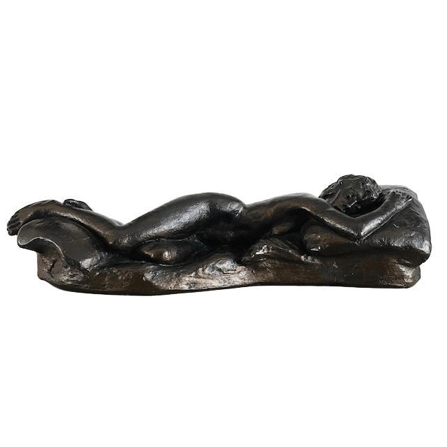 1960s Vintage Female Nude Cold-Cast Bronze and Resin Sculpture by Peter Sedcole, 1960s For Sale - Image 5 of 12