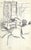 Drawing of a group of people ion Japan by a Japanese artist. Some pages from the sketchbook are signed by the artist...