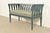Art Deco Eliel Saarinen Cranbrook "The Blue Settee" Art Nouveau Settle Sofa or Bench For Sale - Image 3 of 12